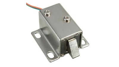 Електромеханічний соленоїдний замок електрозамок засувка міні 12V 350mA (17817)