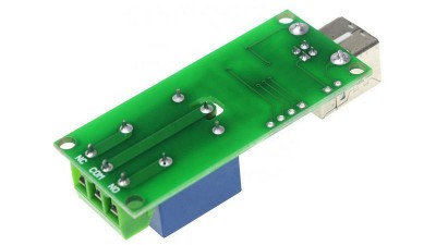 Релейний модуль 1 канал управління по USB 5V 220V 10A (17823)