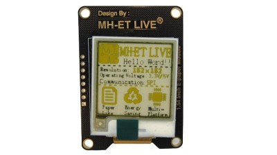 Дисплей електронного паперу розмір 1.54 дюйма 152*152 SPI (17867)