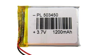 Акумулятор LiPo 503450 5*34*50мм 1200mah 17.8g (17883)