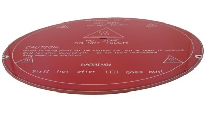 Нагрівальна пластина 3D-принтера MK2Y кругла 200 мм (17921)