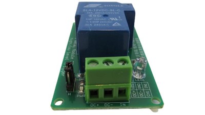Одноканальний релейний модуль 12V 30A з ізоляцією оптопари (17927)