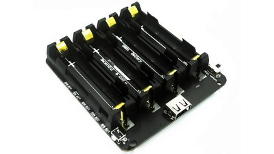 Тримач для чотирьох акумуляторів 18650 v3 для Raspberry Pi 3 5V (17938)