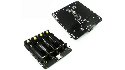 Тримач для чотирьох акумуляторів 18650 v3 для Raspberry Pi 3 5V (17938)
