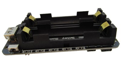 Тримач для двох акумуляторів 18650 v3 для Raspberry Pi 3 5V (17939)