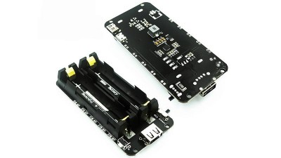 Тримач для двох акумуляторів 18650 v3 для Raspberry Pi 3 5V (17939)