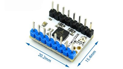 Драйвер крокового двигуна TMC2208 V1.2 UART 2.8A StepStick (17969)