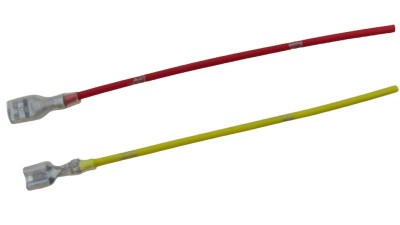 Клема ножова 6.3мм мама з кабелем 10см (17984)