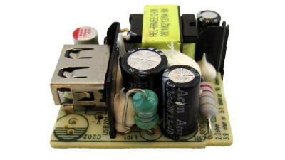 Мініатюрний блок живлення без корпусу з USB AC-DC 5V 1A (18062)