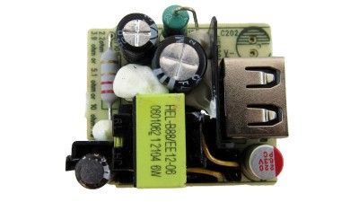 Мініатюрний блок живлення без корпусу з USB AC-DC 5V 1A (18062)