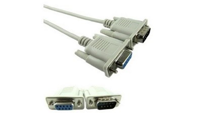 Кабель подовжувач RS232 COM DB9 тато-мама 3м (18216)