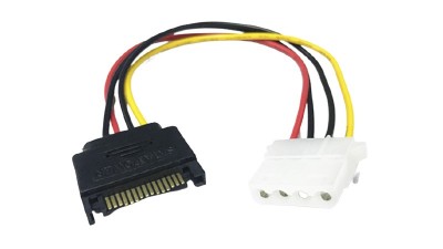 Кабель перехідник SATA 15pin to IDE 10см (18218)