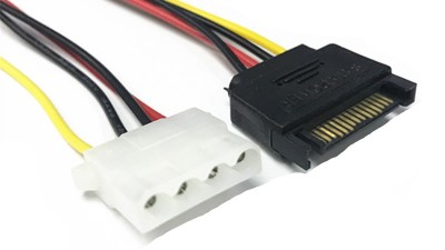 Кабель перехідник SATA 15pin to IDE 10см (18218)