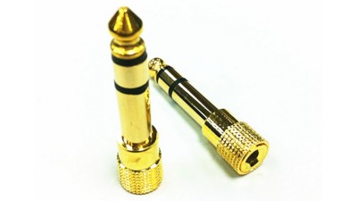 Перехідник аудіо jack 3.5мм на 6.35мм (18219)