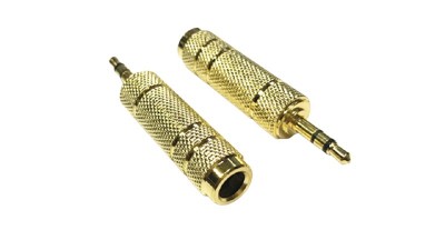 Перехідник аудіо jack 6.35мм на 3.5мм (18220)