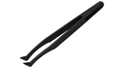 Пінцет пластиковий 93306 антистатичний чорний (18334)