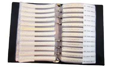 Набір SMD резисторів у книжці 0805 1% 0R-10M 170 видів по 50 штук (18339)