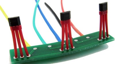 Модуль датчика Холла для колеса 120 градусів з проводами (18418)