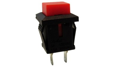 Кнопка без фіксації DS-430 1A 125V червоний колір (18429)