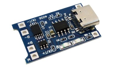 Модуль заряду розряду Li-ion 1S TP4056 Type-C (18570)
