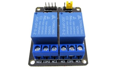 Модуль реле 2-х канальний 12VDC 10A для Arduino (18572)
