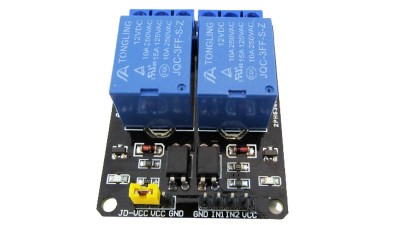 Модуль реле 2-х канальний 12VDC 10A для Arduino (18572)