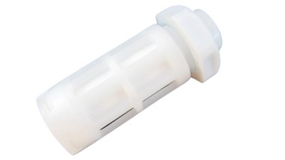 Кабельний ввід білий з різьбою 40*15мм (18574)