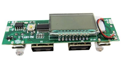 Плата Power Bank 2*USB 5V 2A 2*micro 68*18мм (18581)