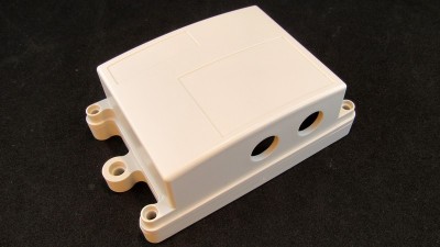 Пластикова розподільна коробка біла 1-12-1 110*67*39мм (18590)