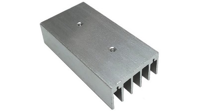 Радіатор алюмінієвий 30*15*60мм з подвійним отвором (18594)