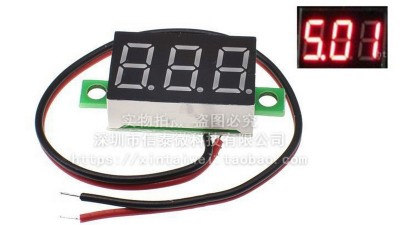 Мініатюрний цифровий вольтметр постійного струму 0.28 4.5-30V (18613)