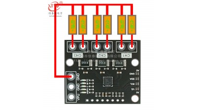 Модуль визначення потужності струму INA3221 I2C 3 каналу (18619)