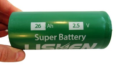 Акумулятор літій титанат Lishen LTO 2.5V 0.2mR 26Ah 30000 циклів (18639)