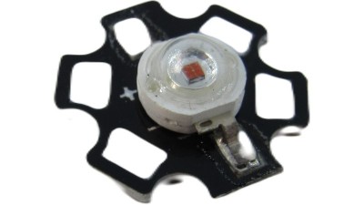 Світлодіод на радіаторі 1W 600-605nm оранжевий (18649)