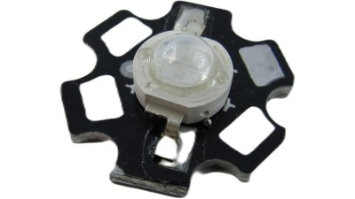 Світлодіод на радіаторі 5W 395-400nm ультрафіолет (18652)