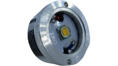 Світлодіод з тримачем фітіль ліхтарика 22.7мм T6 7W жовтий колір (18713)