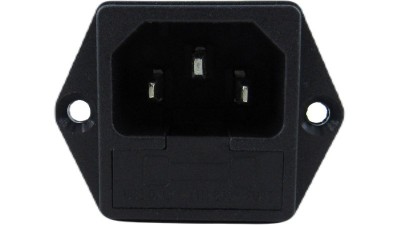 Роз'єм живлення AC-03 з роз'ємом запобіжника (18732)