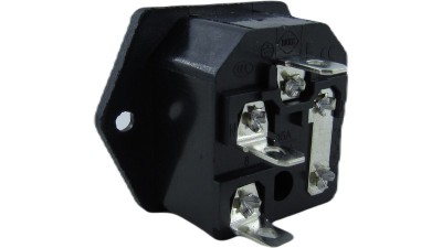 Роз'єм живлення AC-03 з роз'ємом запобіжника (18732)