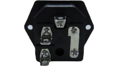 Роз'єм живлення AC-03 з роз'ємом запобіжника (18732)