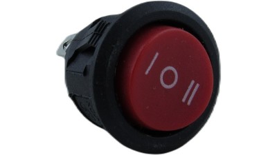 Перемикач круглий KCD1-105 20мм три позиції без підсвітки (18733)