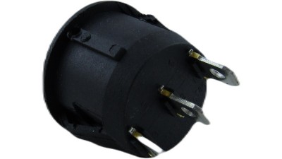 Перемикач круглий KCD1-105 20мм три позиції без підсвітки (18733)