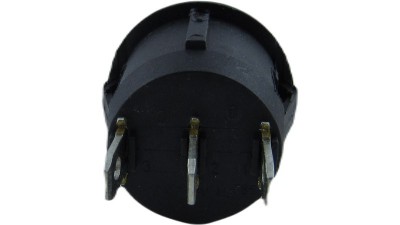 Перемикач круглий KCD1-105 20мм три позиції без підсвітки (18733)