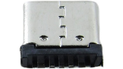 Роз'єм із заглушкою Type C 6pin 6.8мм для швидкого заряджання (18741)