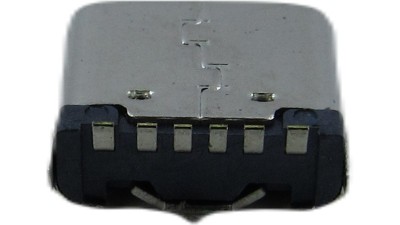 Роз'єм Type C із заглушкою 6pin 6.8мм для швидкого заряджання (18742)