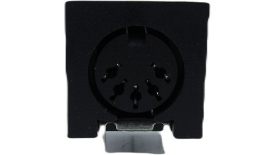 Роз'єм гніздо тип S 5pin 90 градусів S-контактний роз'єм (18747)