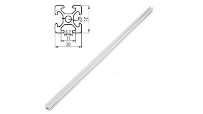 Верстатний профіль алюмінієвий анодований 2020 20*20мм 30см (18803)