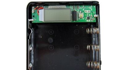 Корпус Power Bank з дисплеєм LCD 8*18650 5V 2.8A 2*USB чорний (18806)