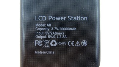 Корпус Power Bank з дисплеєм LCD 8*18650 5V 2.8A 2*USB чорний (18806)