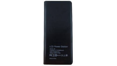 Корпус Power Bank з дисплеєм LCD 8*18650 5V 2.8A 2*USB чорний (18806)