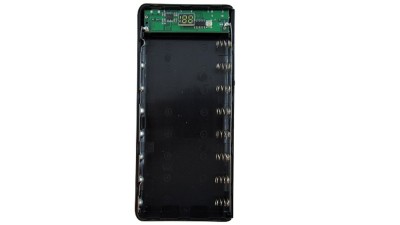 Корпус Power Bank з дисплеєм LCD 8*18650 2*USB 5V 2.8A чорний (18807)